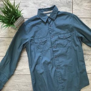 Free Planet long sleeve button down shirt